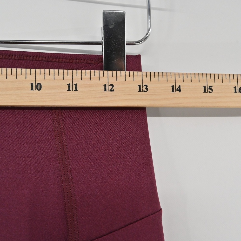 Maaji Vienna Balcony Dazeful Leggings Womens Size M Burgundy Activewear Yoga Gym - Picture 3 of 12